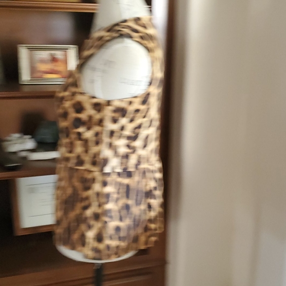 Zara animal print peplum top - Picture 8 of 11